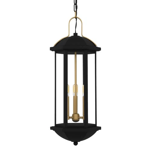 Quoizel CFD1510 Crestfield 3 Light 10"W Mini Pendant - Black - Picture 1 of 8