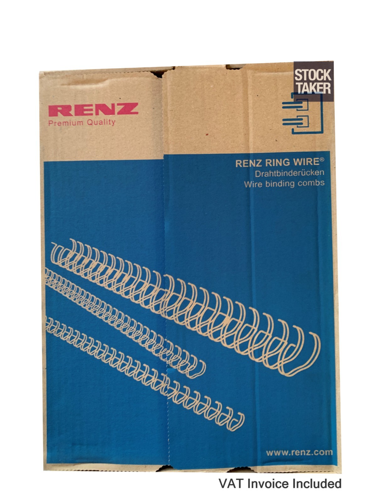 Renz 8mm 5/16"" Silver Wire Binding Combs 100 Pieces 3:1 Pitch 34 Loops 310800634