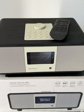 John Lewis Octave Internet Radio DAB+ FM Alarm Wi-Fi USB 3.5mm Black/Silver
