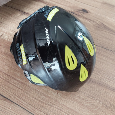 Kinderskihelm von Alpina - GRAP 2.0 JR Größe 51-54 In Schwarz/Gelb guter Zustand