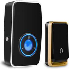No Battery Required Wireless Doorbell Waterproof Door Chime Kit 1 Plug-In 51 4