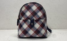 Tommy Hilfiger Leather Plaid Backpack