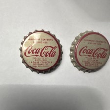 Coca-Cola Bottle Caps Bay City Michigan Silver Red Soda Advertising