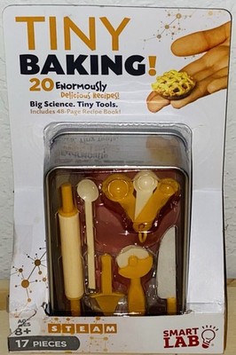 SmartLab Toys 17 Piece TINY Baking! Set NEW 48 Page Recipe Big Science Ages 8+