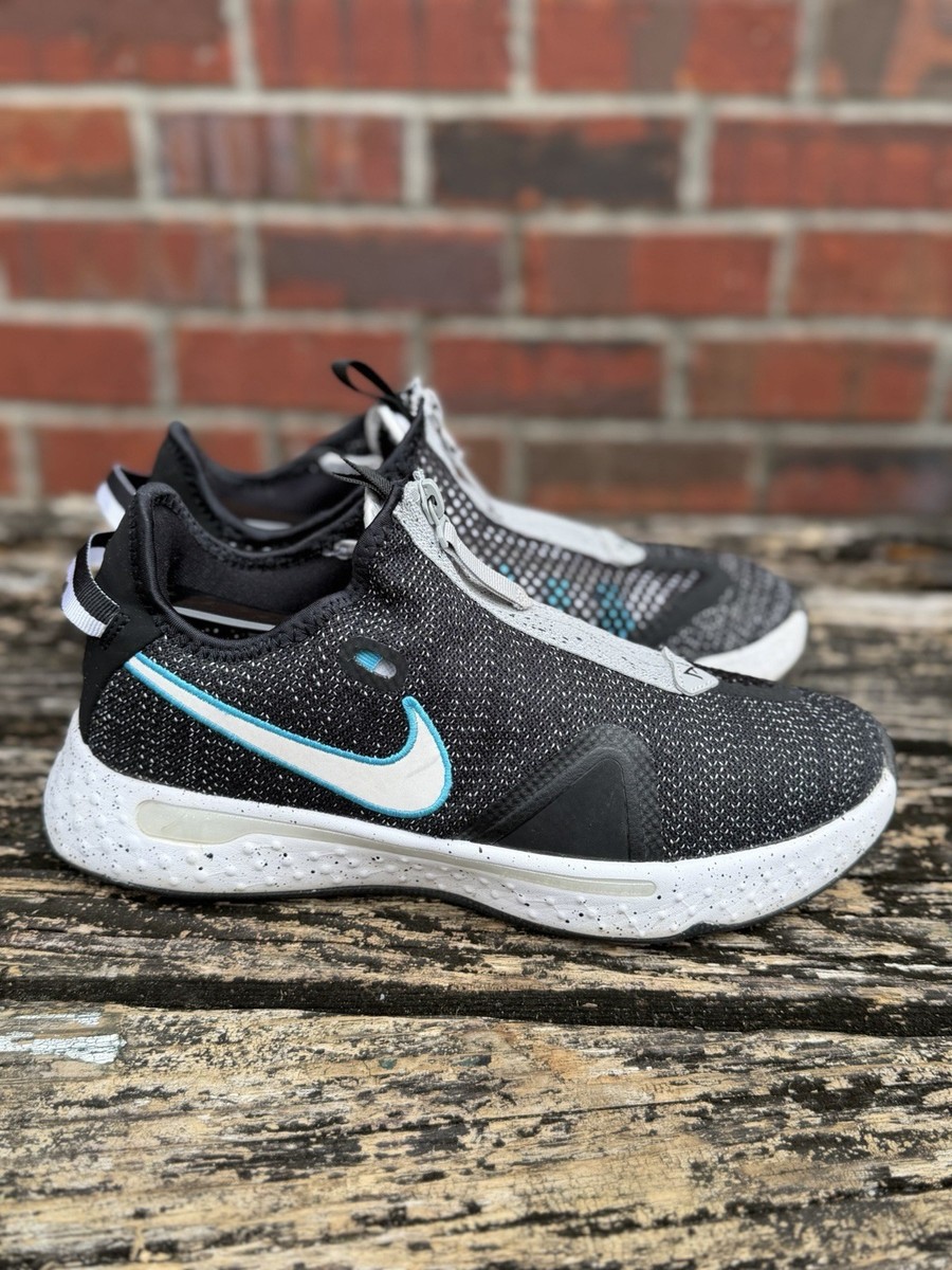 NikePG4バスケットボールシューズ Nike PG 4 Paul George Black Wolf Grey Teal Blue Men Size 8