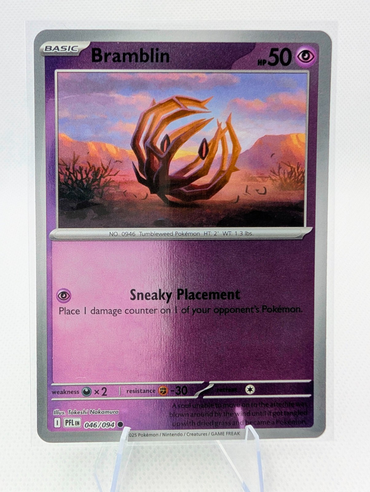 Pokemon - Bramblin - 046/094 - Phantasmal Flames - Reverse Holo