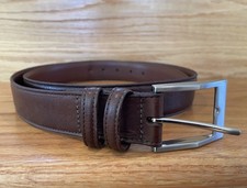 Torino Belt Brown Tumbled Glove Cowhide Leather Men's 40 Made In USA