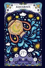 Aquarius Zodiac Journal Lined Notebook   Blue: Astrology Zodiac Gifts, Aquarius