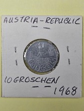 COINS - AUSTRIA - 10 GROSCHEN 1968