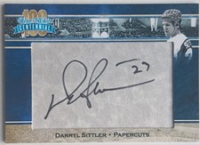 2016 President's Choice Blue and White Centennial Papercuts Darryl Sittler Leafs