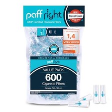 600 Cigarette Filters for Regular Size 7.65-7.90 mm
