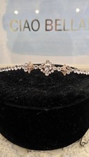 Bel Air Bridal Hair Piece Headband Rhinestones Rose Gold Halo Wedding Nwt 6620