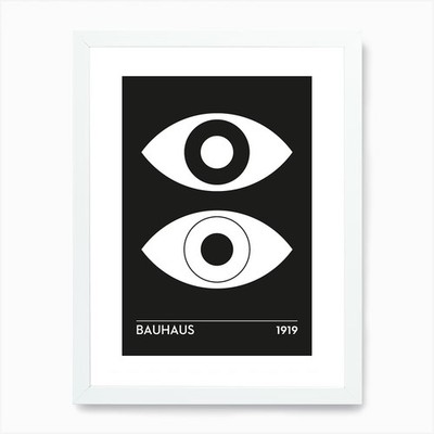 Eye Of Bauhaus Art Print Framed Wal Framed Wall Art Poster Canvas Print Picture