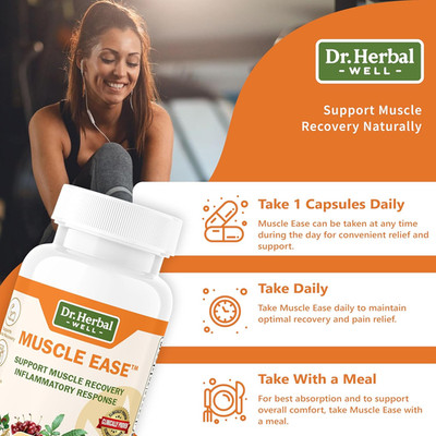 DR.HERBAL WELL Muscle Ease - Joint, Muscle & Nerve Support Fast Acting Relax ...
