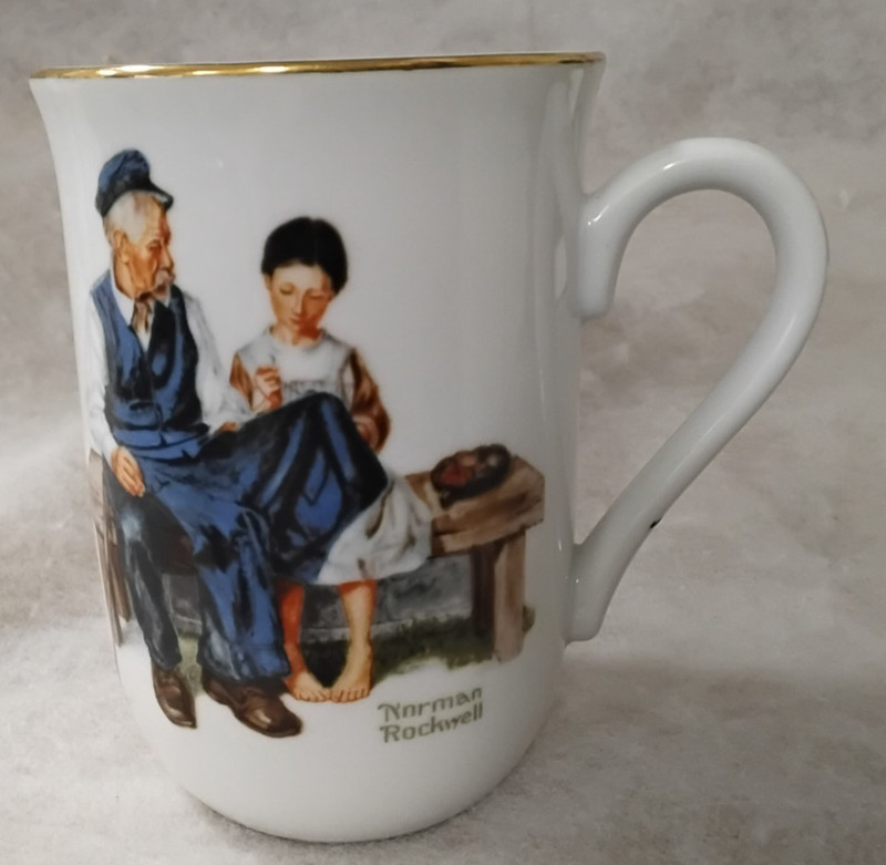 Vintage "Lighthouse Keeper" Coffee Mug 1982 Norman Rockwell Museum Collection