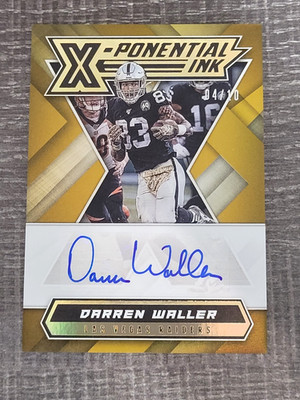 2020 Panini  Xr X-Ponential Ink Gold Darren Waller Las Vegas Auto Raiders /10