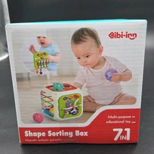 Montessori Sensory Toys Baby Activity Cube Shape Pull String Motor Training Game