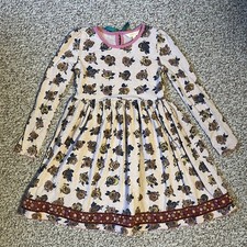 Matilda Jane Enchanted Afternoon Dress Girls Size 8 Pink Rose Long Sleeve Flower