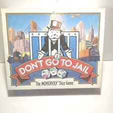 The Monopoly DON'T GO TO JAIL DICE GAME - 1991 - PREOWNED - COMPLETE