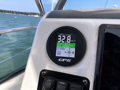 GPS Tachometer TFT Wasserdicht Kilometerzähler Voltmeter Boot Auto Yacht Marine Qualität