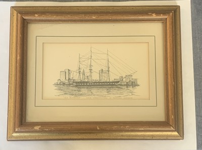 Old Ironsides USS Constitution In Boston Harbor Framed 5x7 Print