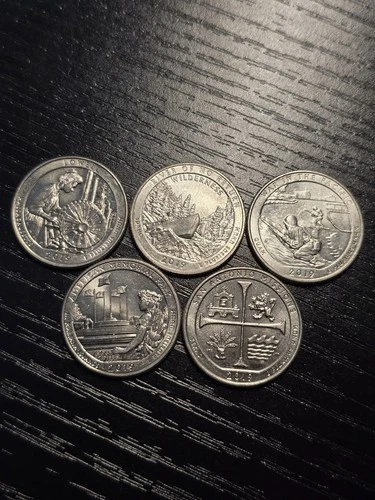 Lot of 5 2019 West Point Quarters Various Designs