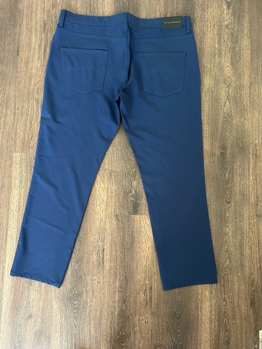 Pantalones Emporio Armani Elastizados 5 Bolsillos Para Hombre Talla 38 Azul Marino Lana Elastizados INCREÍBLES - Imagen 4 de 10
