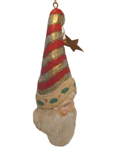 Vintage Weihnachtsmann Weihnachtsschmuck um 1984 Resin - Bild 3 von 8