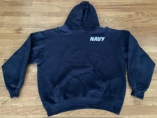 Vintage Authentic US Navy Reflective Sweatshirt Size XL Made In USA