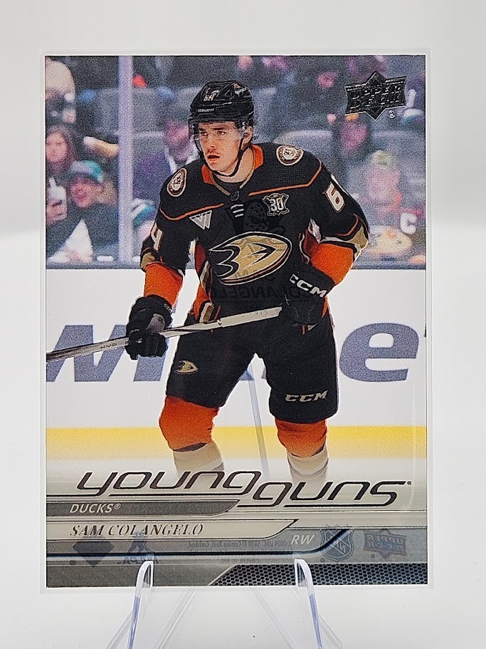 2024 UPPER DECK #240 SAM COLANGELO CLEAR CUT YOUNG GUNS RC ROOKIE