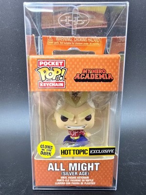 Funko Pop My Hero Academia All Might Keychain Glow Hot Topic Exclusive + Schutz