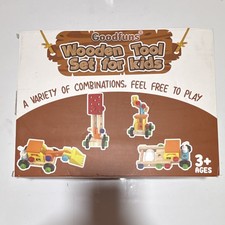 Goodfuns Wooden Tool Set for Kids Pretend Play Toy Set, Ages 3 Years