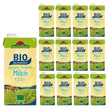 Schwarzwaldmilch fettarme H-Milch Bio-laktosefreie Milch 1,5 % 12x 1,0 l
