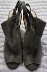 White House Black Market Ivy Green Sergeant Shootie Peep Toe Block Heel Women 10 — photo 1