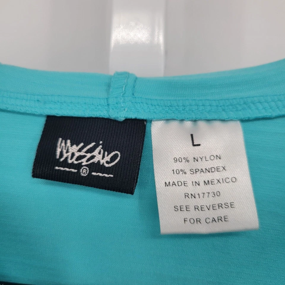 Sudadera con capucha vintage Y2K Mossimo para mujer talla L cremallera completa azul claro verde lima Foto 2 de 4