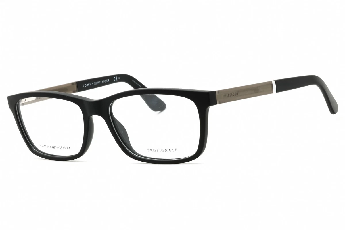 Tommy Hilfiger Black Metal & Plastic Glasses  (Frames) Amazon.com: Tommy Hilfiger frame (TH-1522 PJP) Acetate  main image 3