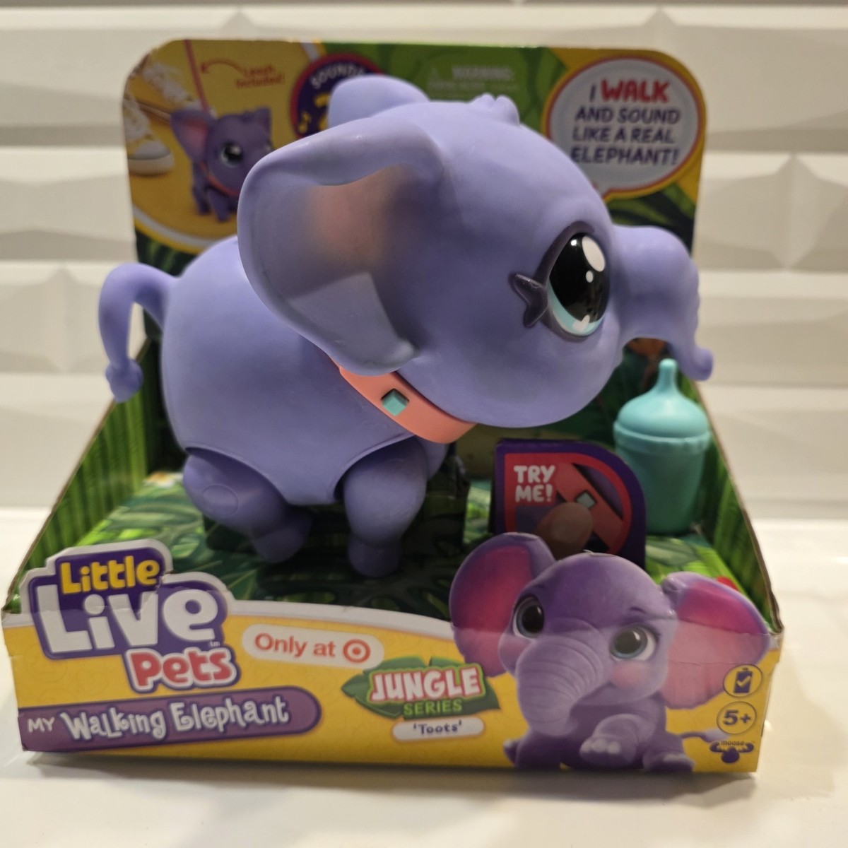 Little Live Pets My Walking Elephant Toots Interactive Toy [Jungle