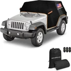 For Jeep Wrangler 2 / 4 Door 2007-2024 JK JL JKU JLU Half Car Cover Waterproof