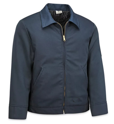 Men s Work Jacket  Heavy Duty Zip Front Mechanic Utility Jacket Durable Class