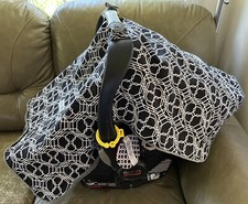 Car seat Canopy Black And White Cover Blanket For Over Infant Car Seat Baby