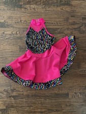 Weisman Lipstick IC Dance Costume Child Small/Medium EUC