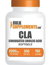 BulkSupplements CLA 300 Softgels - Conjugated Linoleic Acid - 2000mg Per Serving