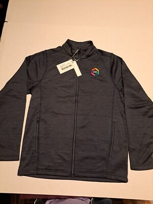 North End Full Zip Jackey Style NE712 Navy Heather. Water Repell Size Small
