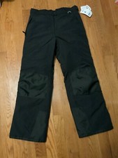 NWT Black Slalom Side Zip Ski/Snow Pants Size/sz XL Mens/Womens 