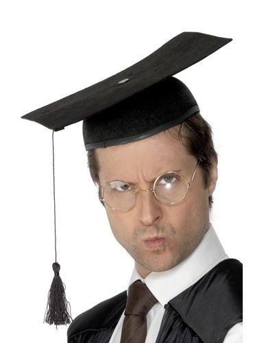 Deluxe Unisex Graduate Mortar Hat Fancy Dress Teacher Uniform Costume Accessory