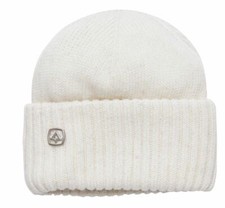 Coal Headwear BUOY Unisex Wool Knit Cuffed Beanie Wool White NEW