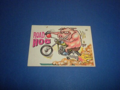 SILLY CYCLES sticker card #31 Donruss 1972 Odd Rods related ROAD HOG
