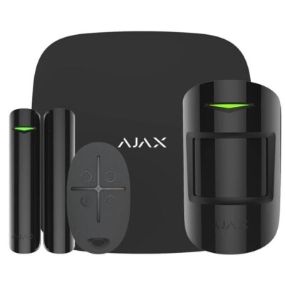 Ajax Funkalarmanlage ECO Starter Kit / GSM Sicherheitsanlage, Schwarz