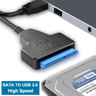 BOSION Adaptador USB 3.0 a Sata Cable Convertidor 22pin sataIII a USB3,0 Adaptadores para SSD
