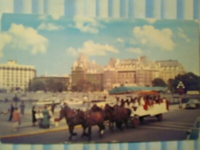 VINTAGE  PHOTO POST CARD TALLYHO! VICTORIA BRITISH COLUMBIA CANADA